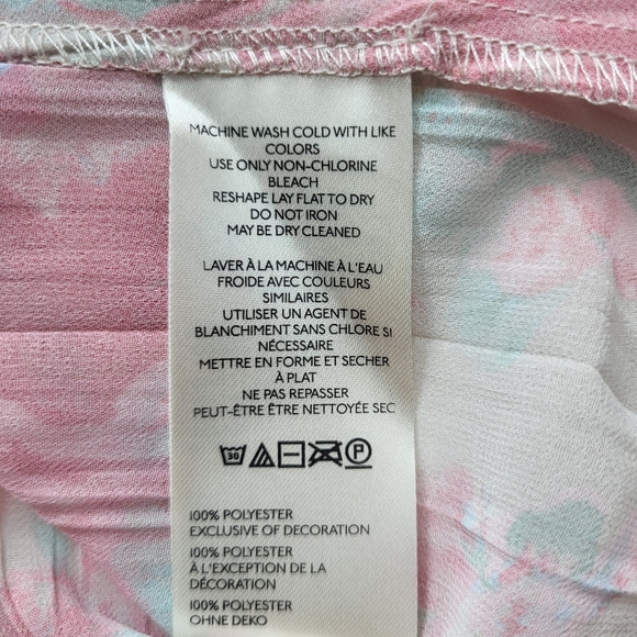 FREE PEOPLE Bad At Love Ivory Printed Blouse - Size M    (NWT) - Picture 8 of 10